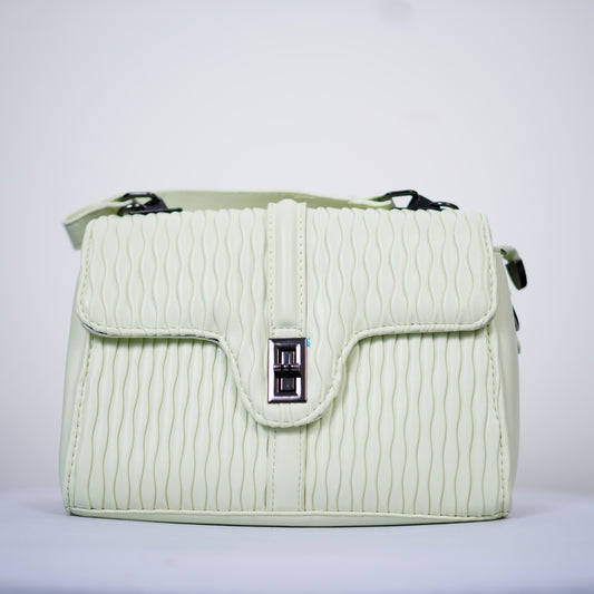 Mint Woven Elegance Handbag