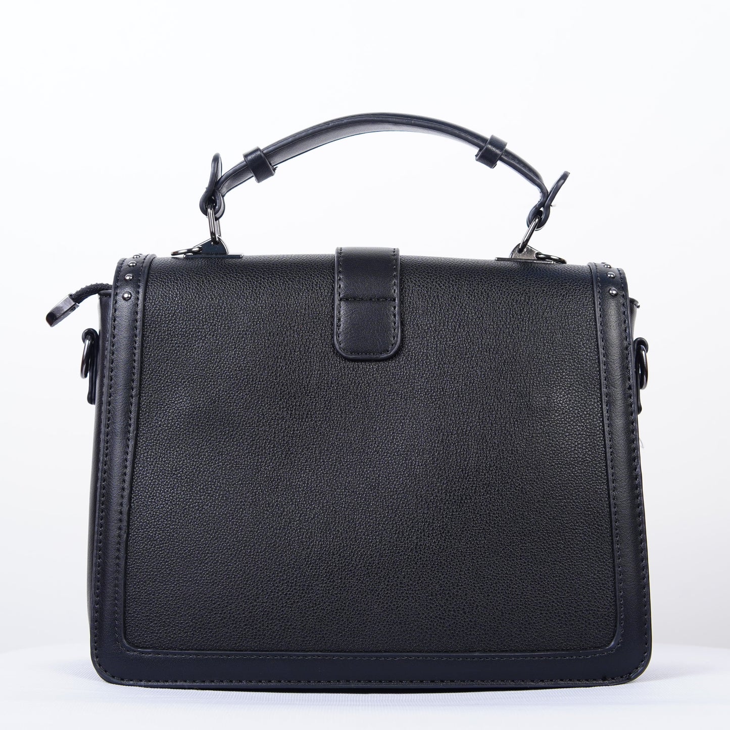 Studded Grace Satchel – Noir Edition