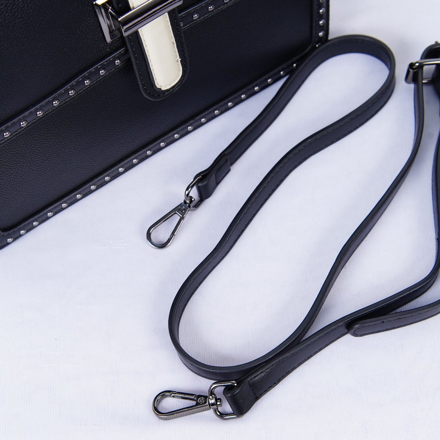 Studded Grace Satchel – Noir Edition