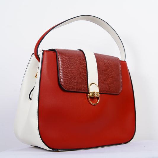 The Icon of Elegance – VANTINA Luxe Contrast Handbag