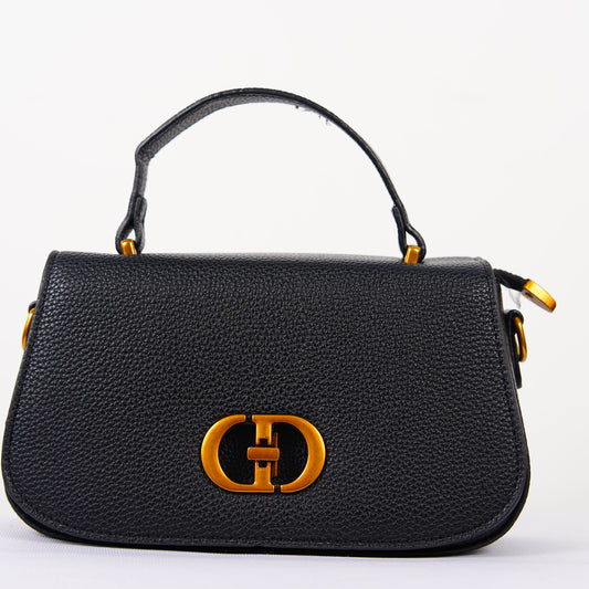 Noir Élégance Mini Satchel