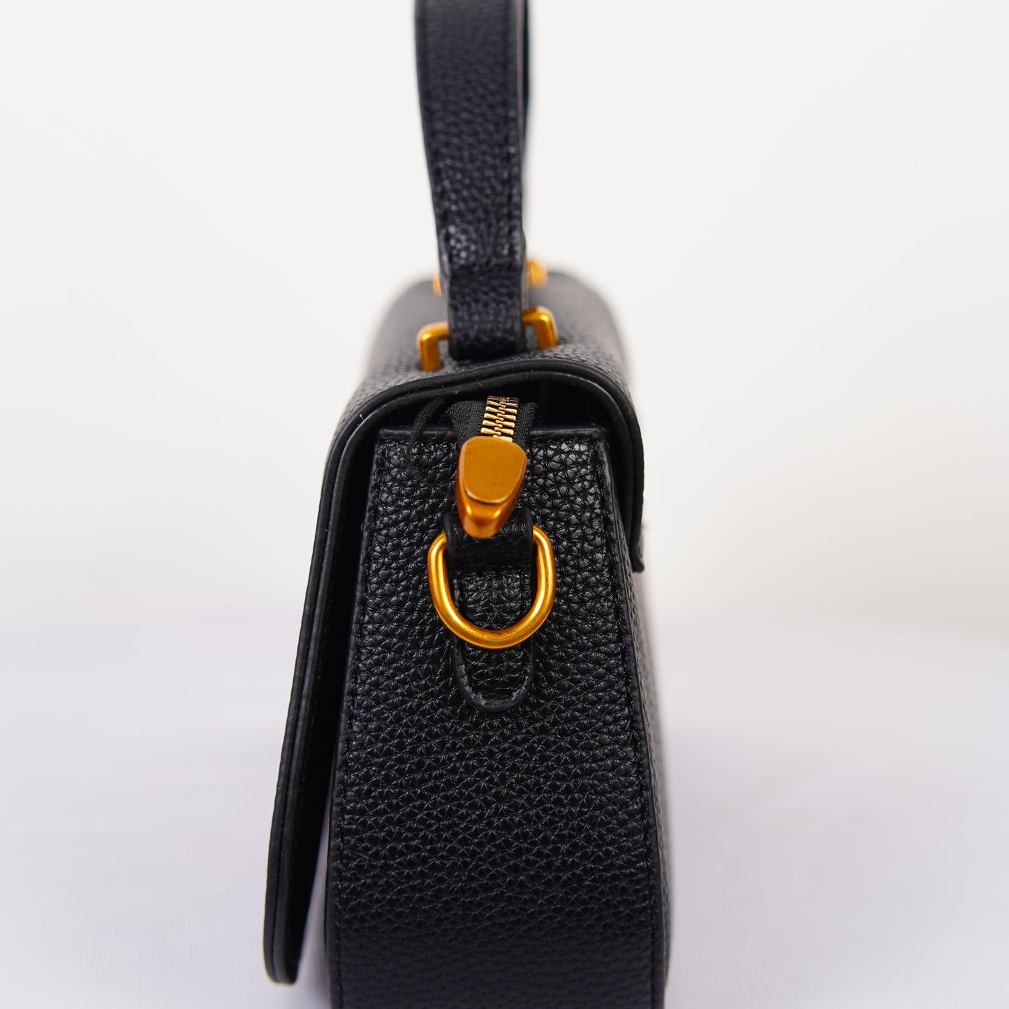 Noir Élégance Mini Satchel